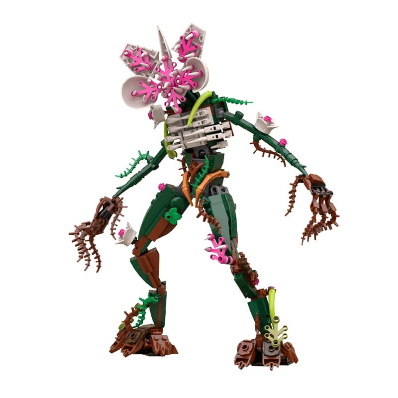 Modello MOC horror bio-pianta posizionabile Strange Stuff Vibe, kit di costruzione di mostri articolati per collezionisti adulti