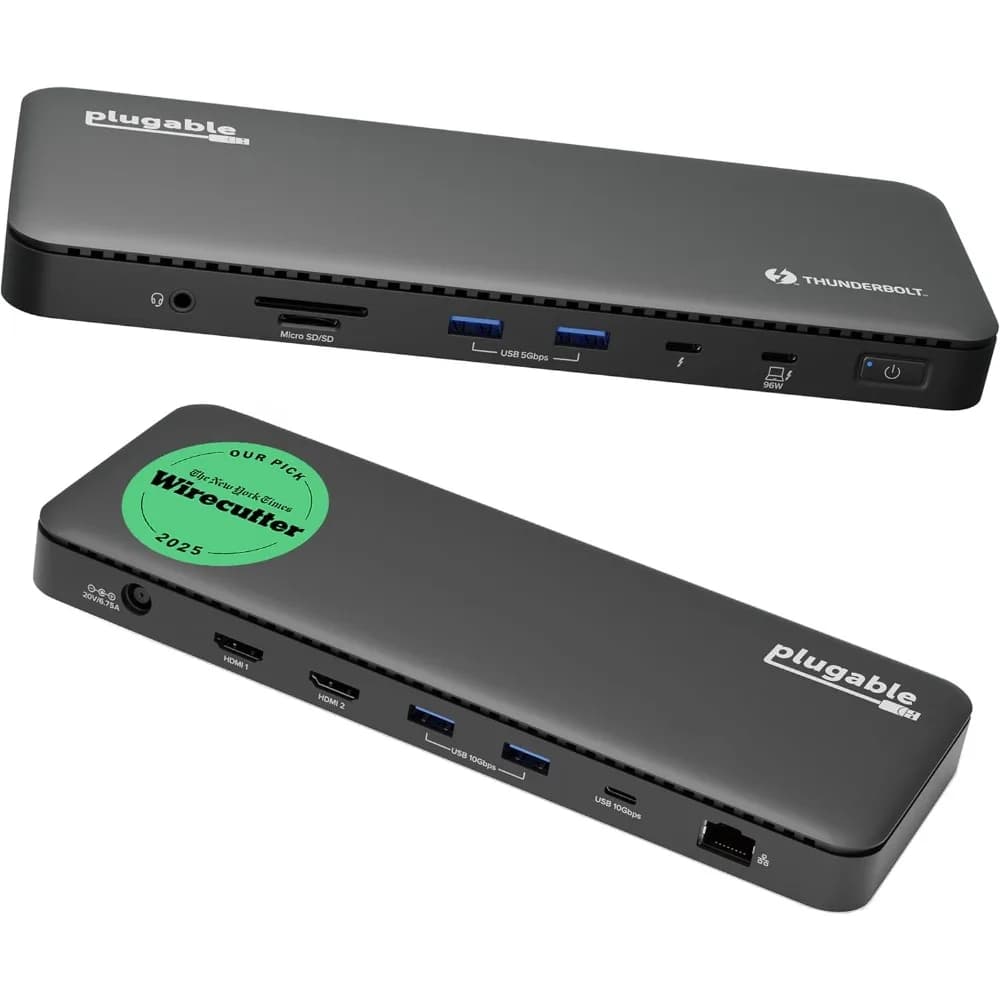 Dock Thunderbolt 4 con ricarica da 100 W, certificato Thunderbolt, docking station per laptop doppio monitor singolo 8K