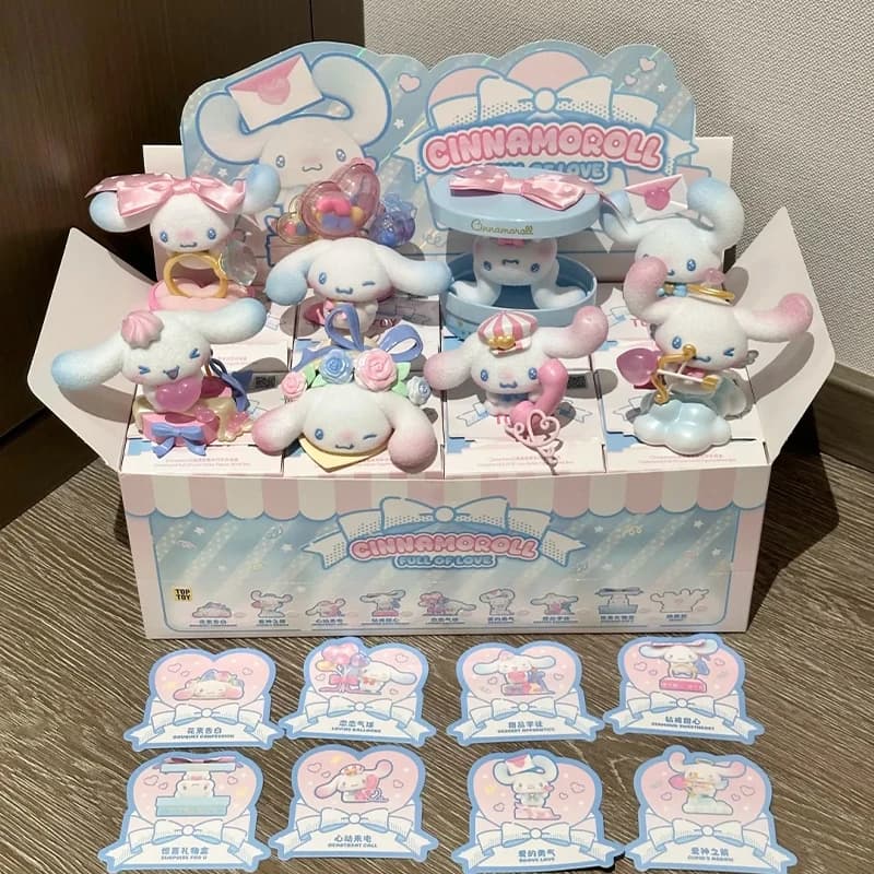 TOPTOY Cinnamoroll Full Of Love Series Blind Box Figure Lovely Desktop Ornament Collectible Decor Accessory Gift For Anime Fans