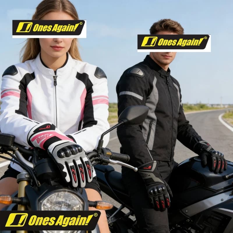 Ones Again Fashion Lady Winter Motorcycle Gloves Waterproof Windproof Warm Gloves Men's and Women's Motorcycle Motocross Gloves