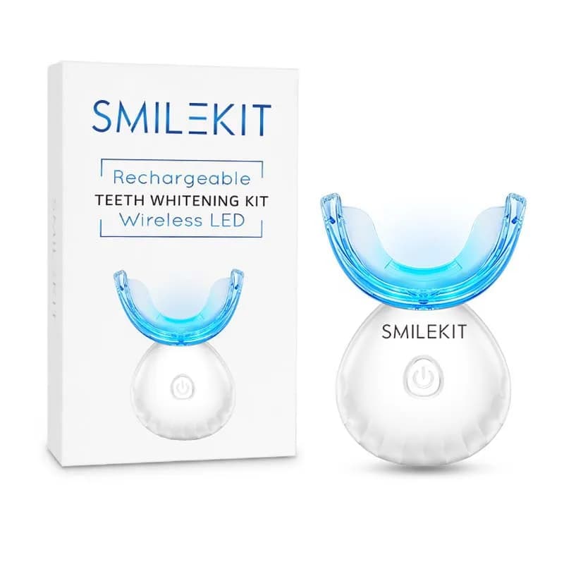 Teeth whitening kit with private logo approved wholesale dental led wireless teeth whitening kit with light and led gel