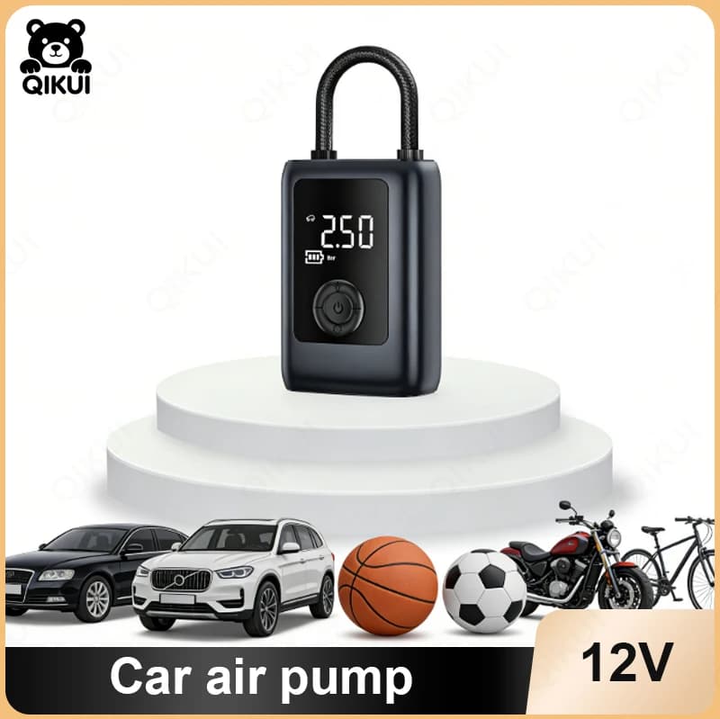 Avviatore di Emergenza Portatile per Auto con Pompa d'Aria e Ricarica Wireless per iPhone Samsung e Altri