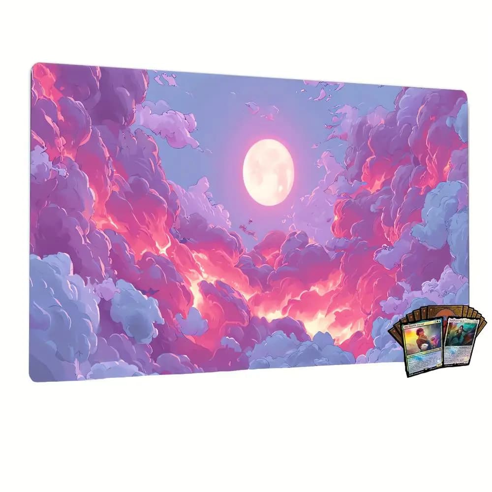 Outdoor Mouse Cloud Art Mat, Gaming Mousepad, Gamer Desk Mat, XXL Keyboard, 900x400mm Gaming Mouse Mat