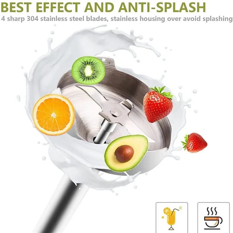 [Year Specials] Home Kitchen EU 1600W Handheld Immersion Blender For Puree Egg Beater Multifunctional Food Processor Smoothie