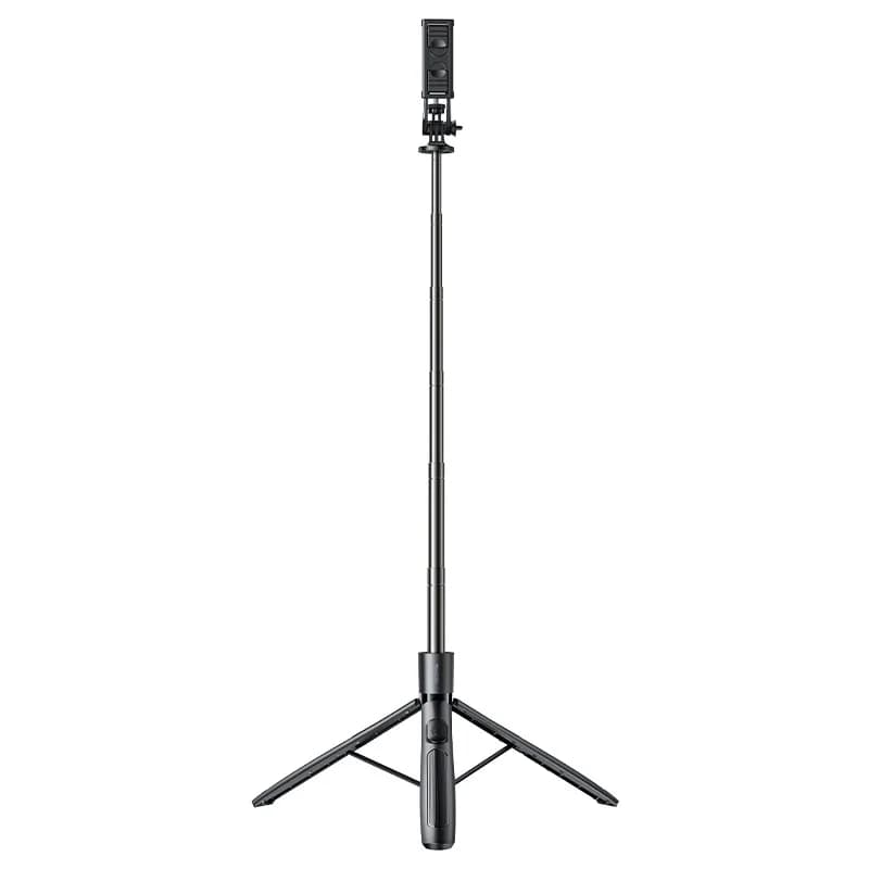 Supporto per treppiede per selfie stick per telefono con telecomando wireless, supporto per selfie per streaming live esteso retrattile