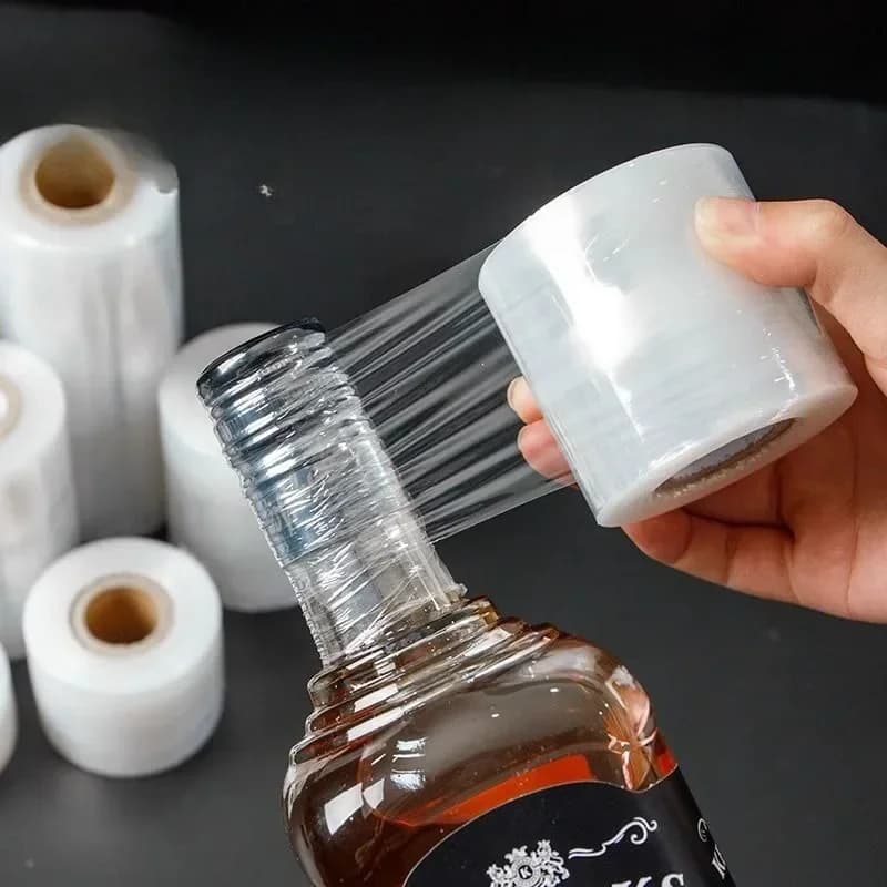 1pc 3cmx1500/6500cm Leak-Proof Stretchable Wine/Liquor Bottle Seal - Anti-Evaporation, Anti-Aging White Film for Secure Storage