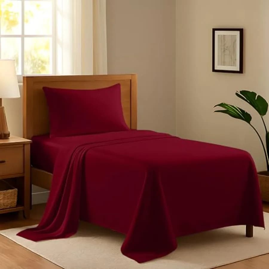 Set di Lenzuola in Cotone Egiziano 100% - Collezione Raffinata Serie 600 di Lusso per Letto Matrimoniale, 3 Pezzi, Morbide, Rinfrescanti, con Tasche Profonde