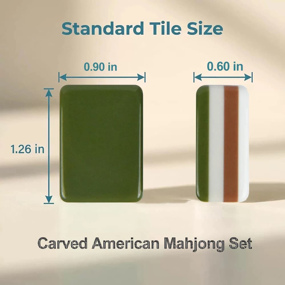 160-Tile American Mahjong Set Colorful Layered Design Mahjong Tiles Board Game for Family Gatherings Holiday Entertainment Gifts