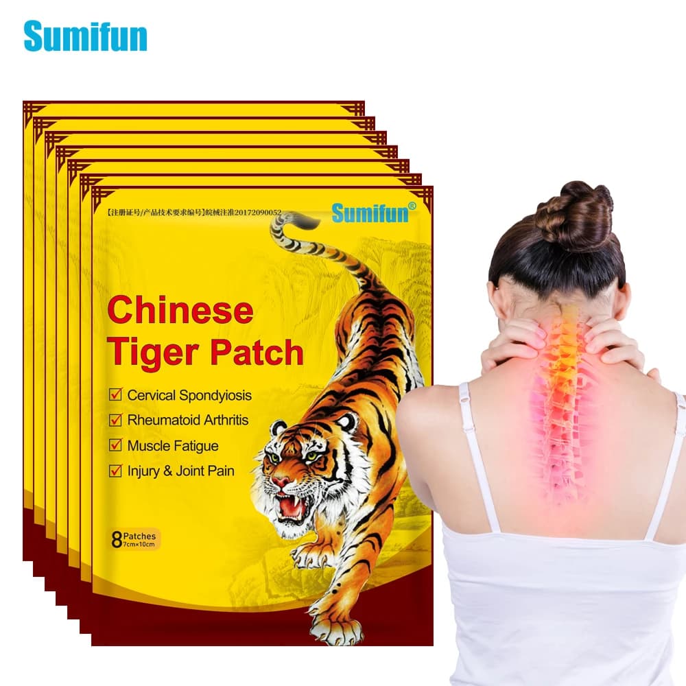 8/24/40/48/80Pcs Sumifun Tiger Herbal Body Care Plaster Muscle Joint Relaxing Patch