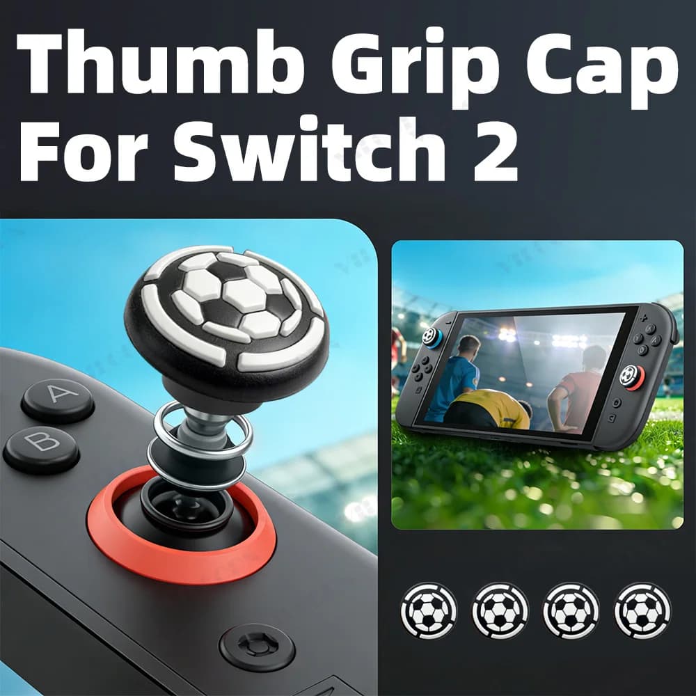 Tappo per impugnatura da calcio per Switch2 Joycon Cover in silicone per PS5 PS4 Xbox X/S Switch2 Pro Controller Accessori per giochi sportivi