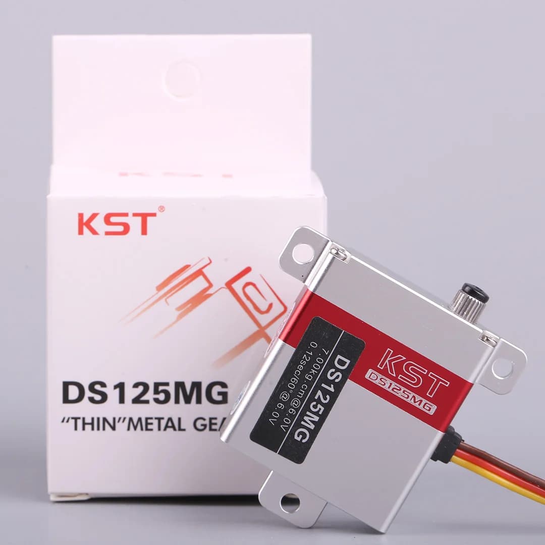 KST DS125MG Servo digitale con ingranaggi metallici a coppia elevata da 10 mm 7 kg per modelli RC di aerei elicotteri UAV drone ad ala fissa