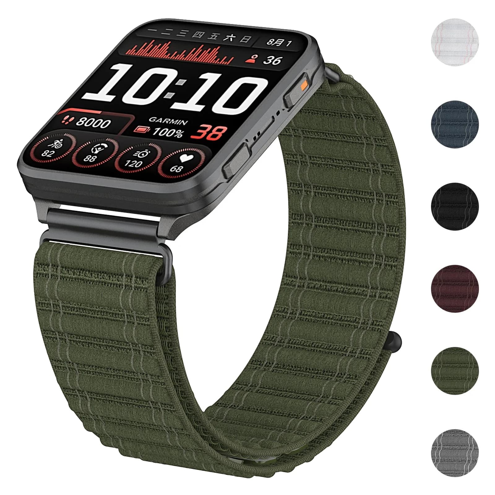 24mm Nylon Loop Band for Garmin Venu X1 Watch Strap Replacement Sport Bracelet Correa for Garmin Venu X1 Wristband Accessories