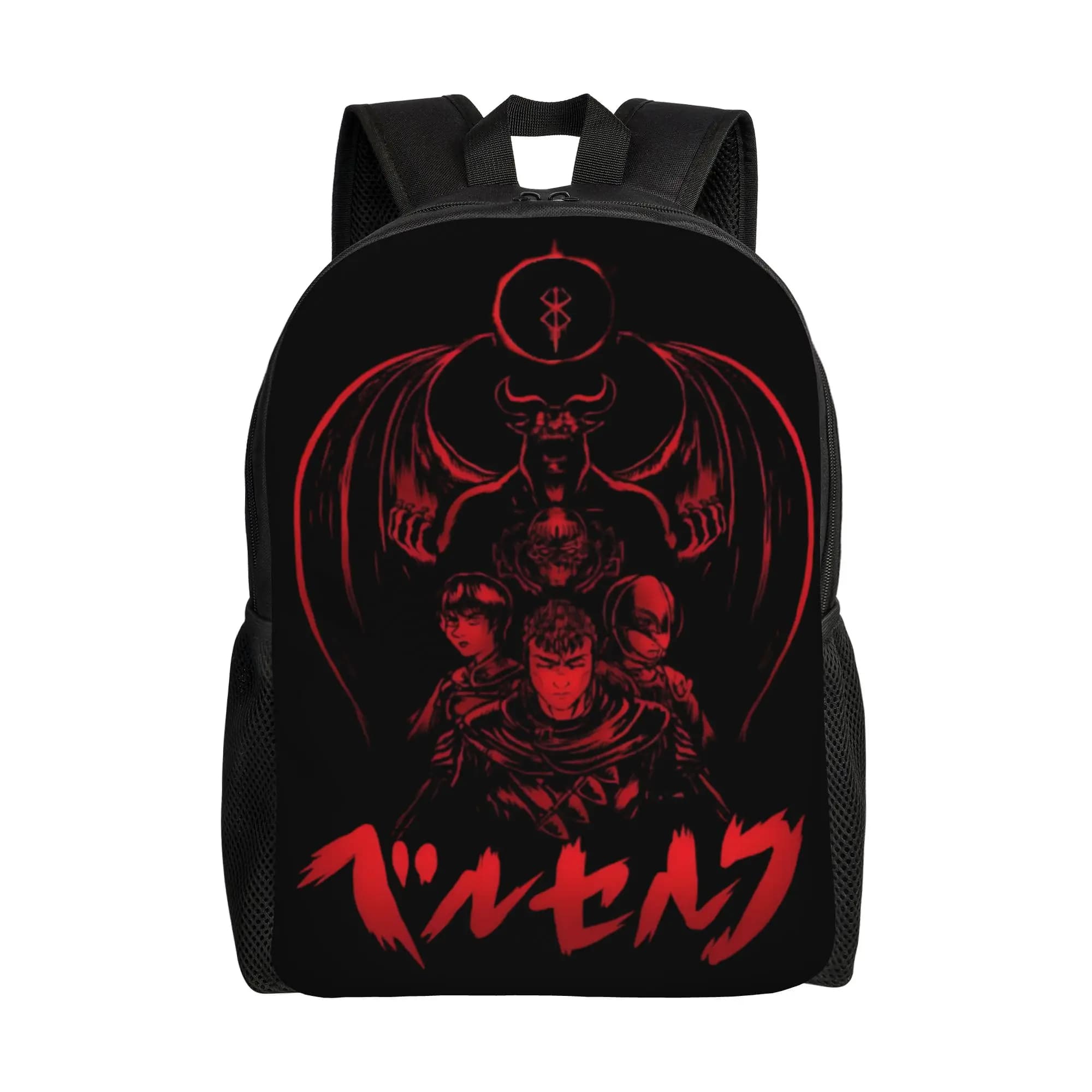 B-Berserkes Backpack for Men Women School College Students Bookbag Fits 15 Inch Laptop Supernatural Bags