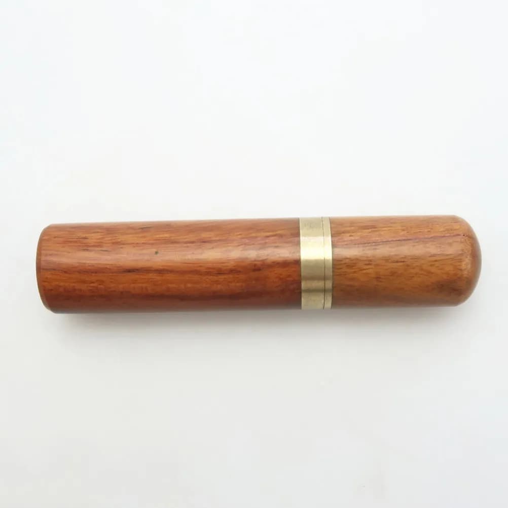 Wooden Sewing Needles Storage Case Portable Mini Felting Container Needle Organizer Lightweight Holder for Crochet Pins Small