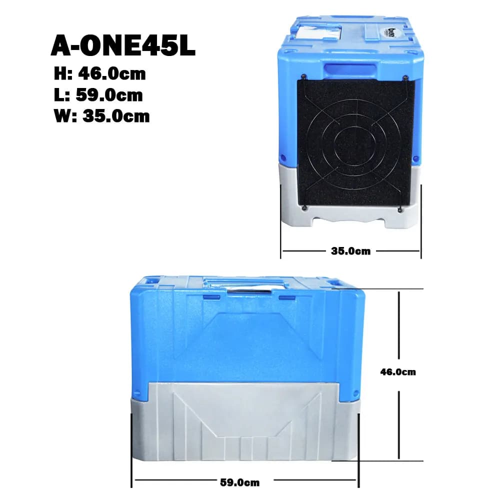 Deumidificatore Commerciale Mini da 45L Silenzioso e Resistente per Casa o Fabbrica
