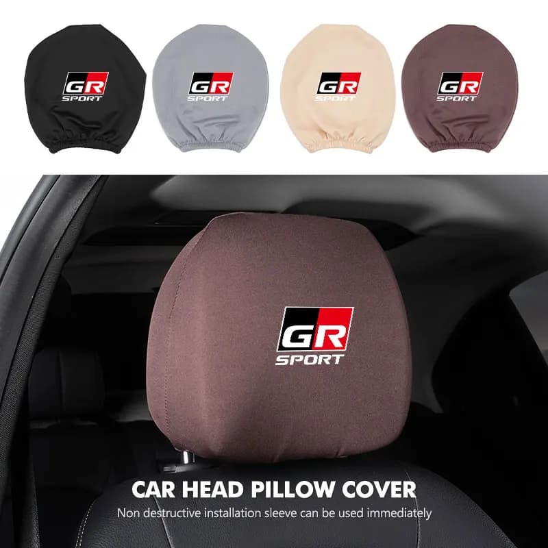 Car Seat Headrest Pillow Cover Dust Dirty-proof Protective Cover Accessories For Toyota Yaris Corolla Prius Auris CHR Land