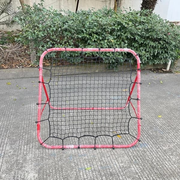 Attrezzo per l'allenamento di calcio multifunzionale e pratico, rete di rimbalzo regolabile per porta, favorisce le vendite