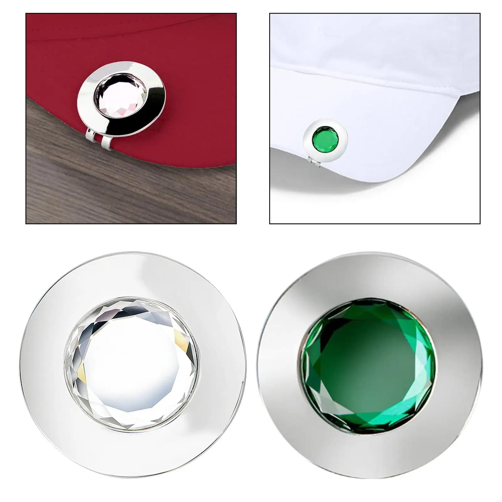 Marcatore per Palline da Golf in Lega, Grande Formato, Magnetico, Accessorio Essenziale Portatile per la Marcatura delle Palline, per Sacca da Golf