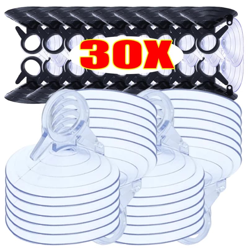 30/10 Pezzi Ventose per Parabrezza Auto, Piccole Ventose in PVC da 45mm per Finestrini Auto e Visiere Automobilistiche
