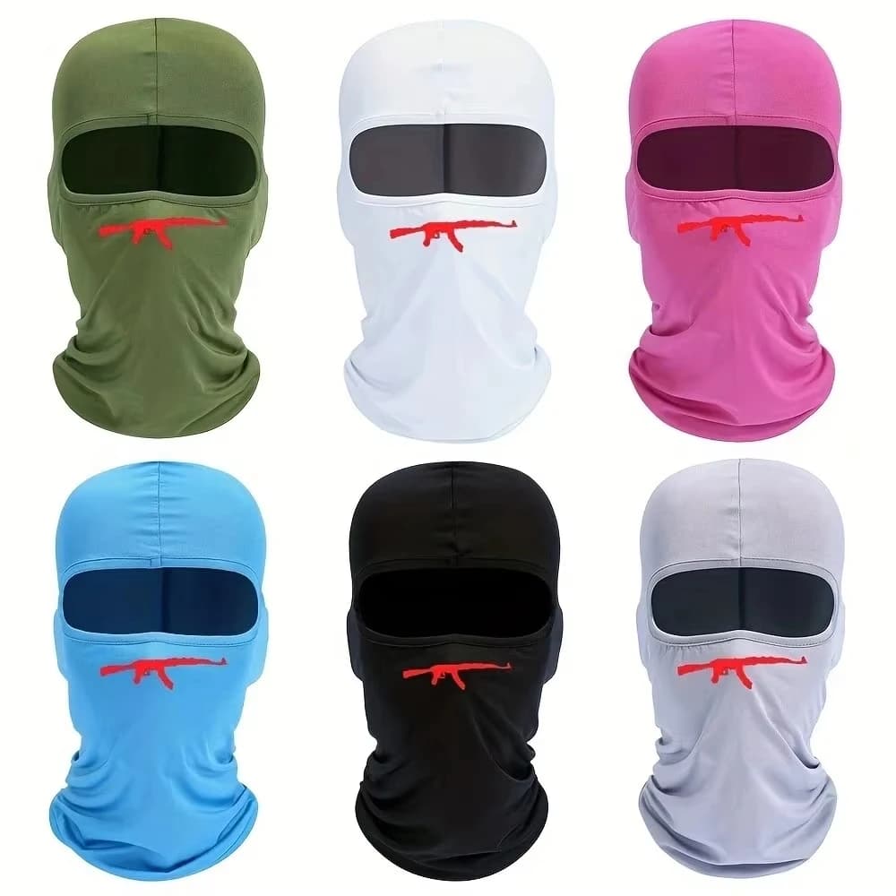 Maschera per il viso traspirante con protezione solare da ciclismo per uomo e donna, articolo outdoor alla moda adatto per viaggi di sci