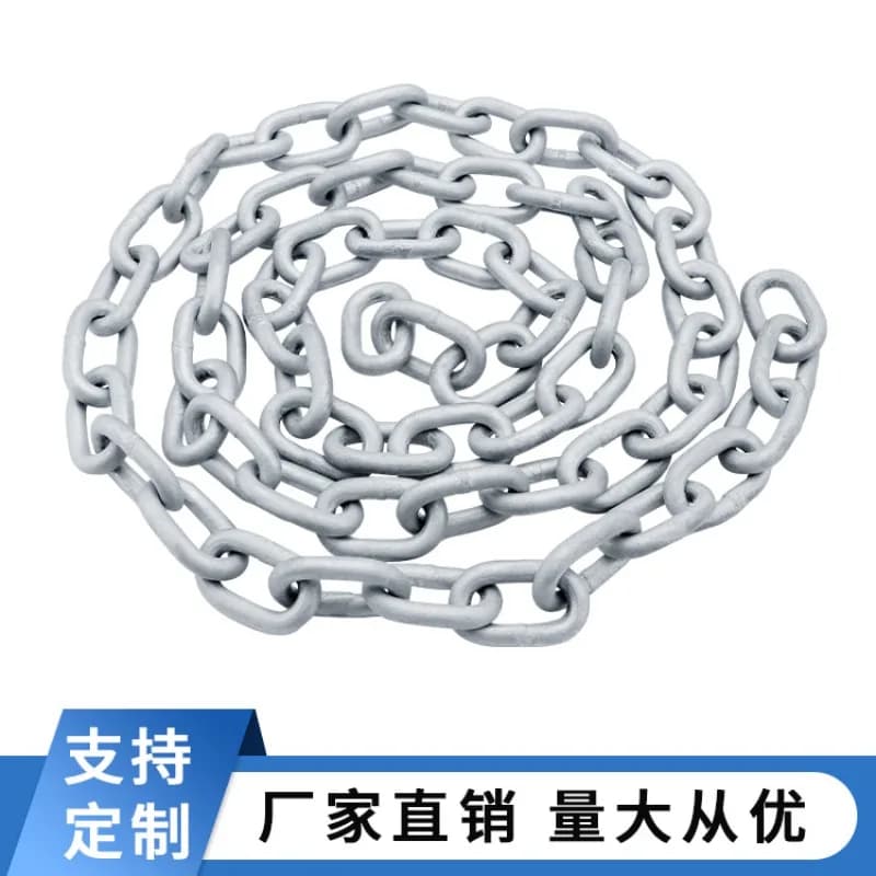 Short-ring chain hardware accessories for yachts and fishing boats, anchor chains specifically for anchor machines