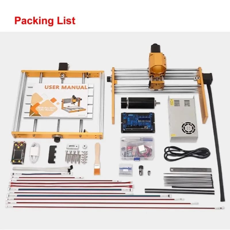 Mini offline aluminum CNC router 3018 laser engraving machine 3018 Plus2.0 500W spindle 5.5W 10W laser milling machine GRBL PCB