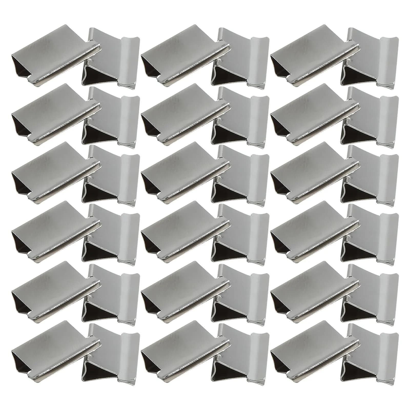 50 Pezzi Fermagli Metallici per Carta, Ricarica Clip a Conchiglia, Fermagli per Cucitrice, Facili da Usare, Fermagli per Documenti per Ufficio e Scuola