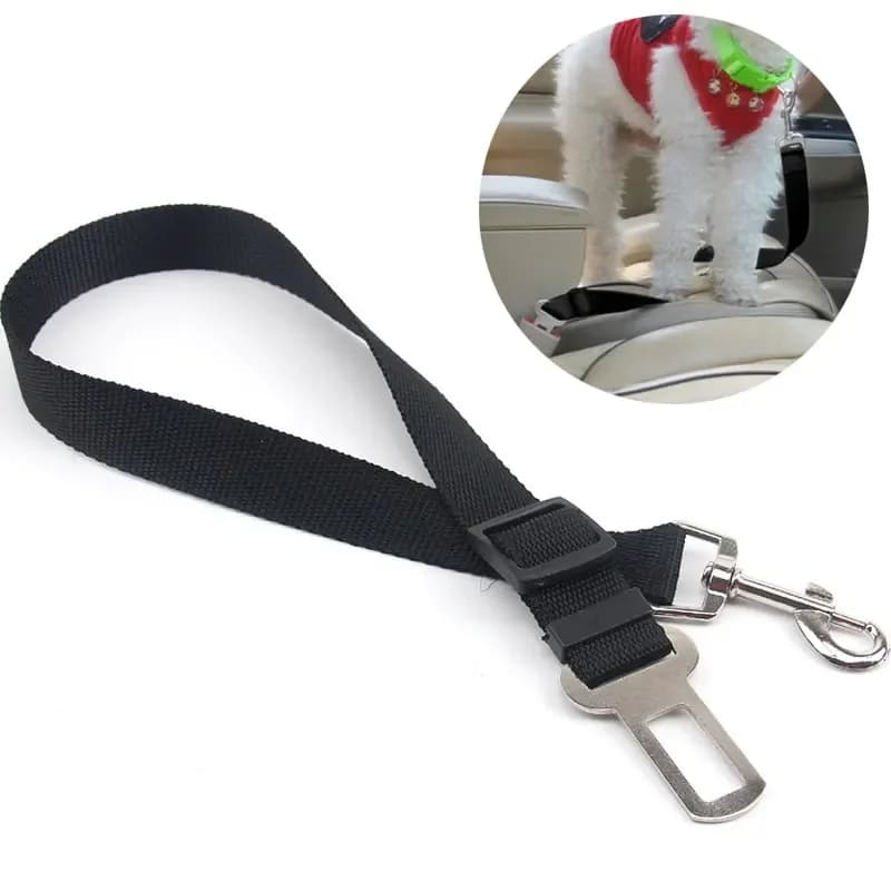 Regolabile Pet Cat Dog cintura di sicurezza per auto seggiolino per animali domestici veicolo imbracatura per cani Clip di piombo leva di sicurezza trazione collari per cani accessori per cani