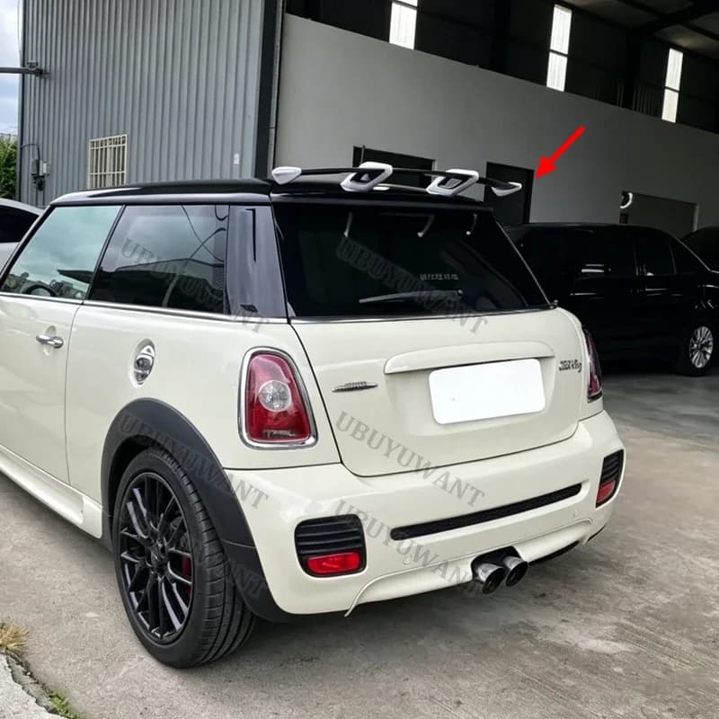 For Mini cooper 06-13 R56 Ver.2.11/2.12 Type B JCW Style Rear Trunk Spoiler Wing Top Tail Lip Spoiler Diffuser Auto Parts