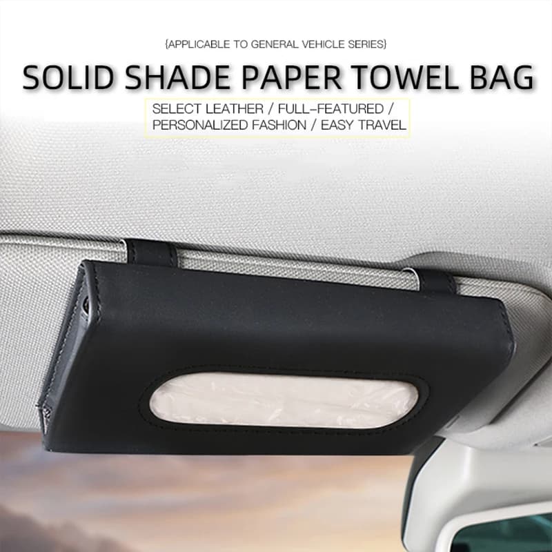 Porta salviette in pelle da appendere in auto, porta carta igienica, scatola portaoggetti per XT4 XT5 XT6 CT5 CT6 (Celestiq) CT4 ATS XTS XLR