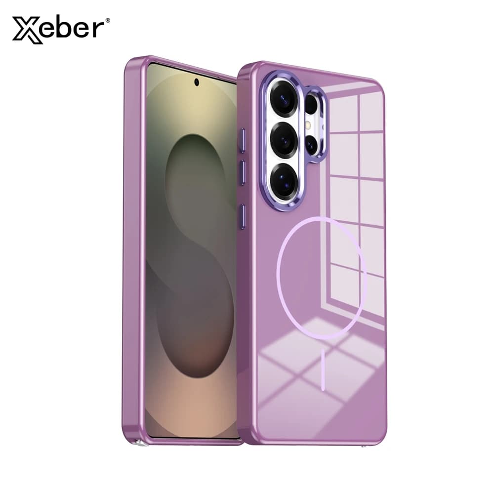 Cover Originale in PC Rigido Magnetico per Magsafe per Samsung Galaxy S26 Ultra S25 Plus S24 Ultra, Ricarica Wireless, Antiurto