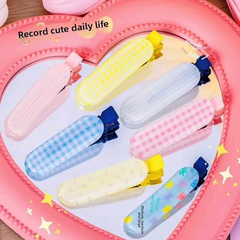 kkjoy Textured Hair Clip Set BB Clip Three Pack Forehead Clip Girl Heart Side Clip Fringe Hairpin Professional Salon Partition