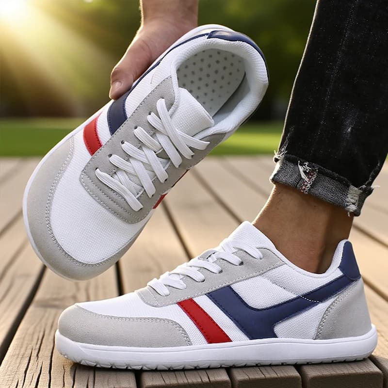 Tenis De Hombre Wide Shoe Nude Foot Shoes Breathable Minimalist Comfortable Outdoor Walking Shoes Sport Casual Shoes Blue 2025