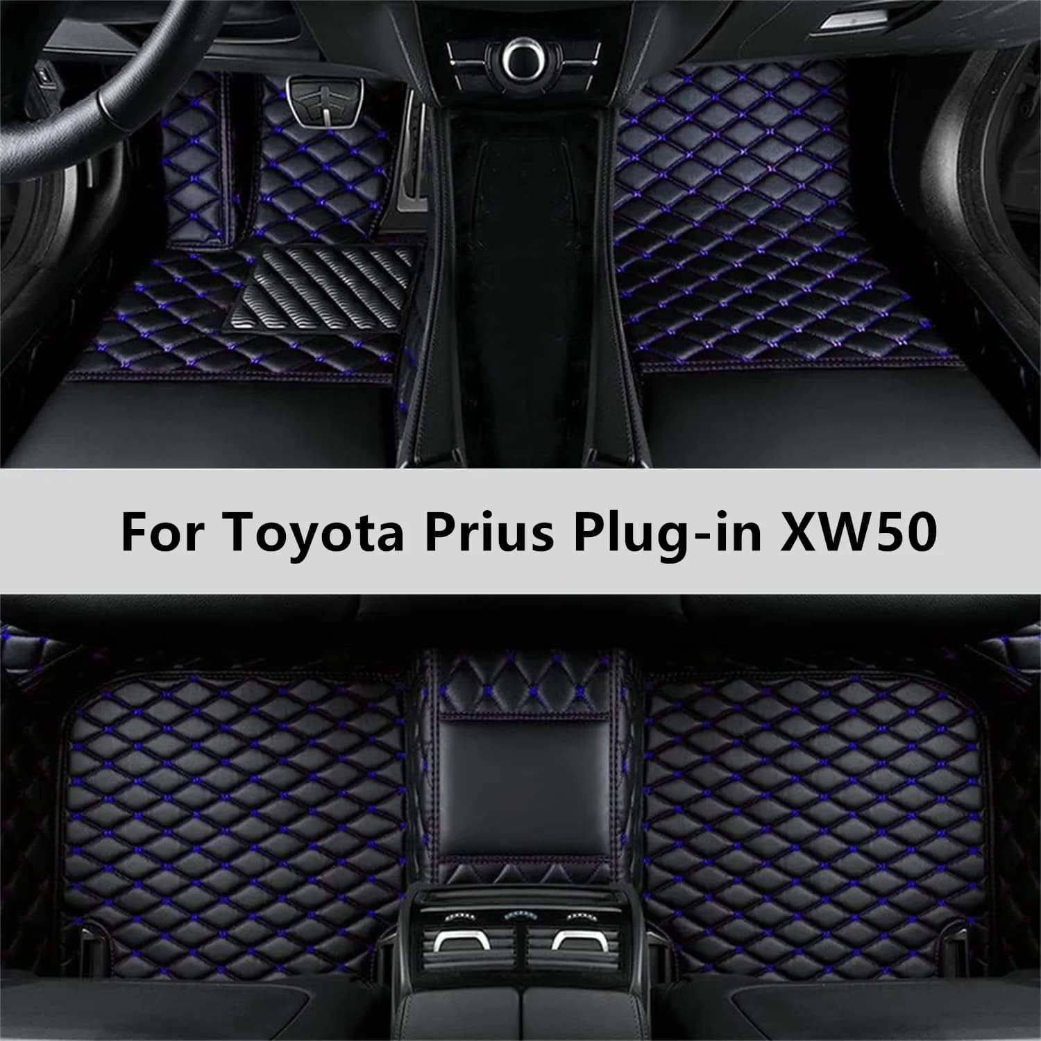 Tappetini per auto personalizzati per Toyota Prius Plug-in XW50 2017 2018 2019 2020 2021 2022 Tappetino per auto Accessori interni