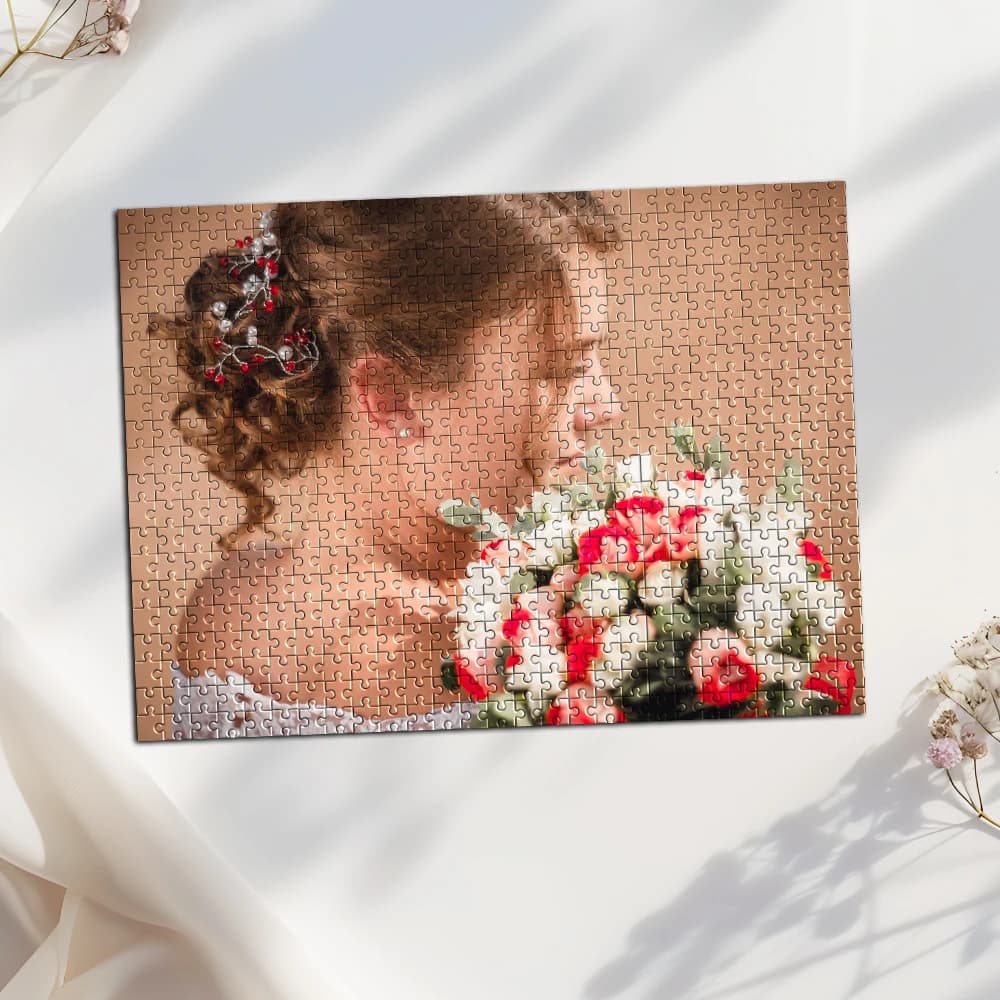 Puzzle Personalizzato con Foto Selfie 35/300/500/1000 Pezzi, Regali Artigianali, Giocattoli, Puzzle Personalizzati Fatti a Mano