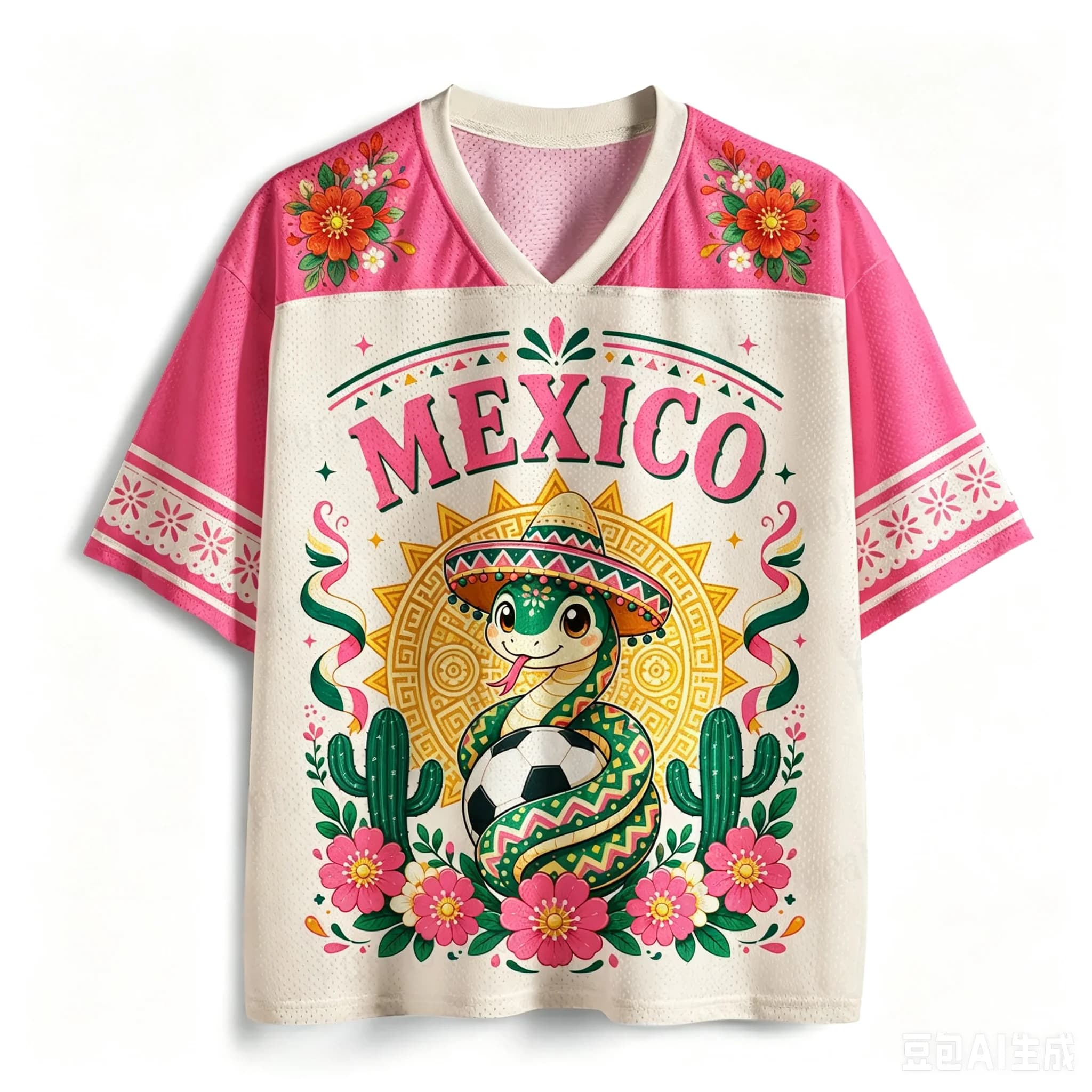 2026 Summer Fashion Retro Brother Mexican Fans Support Limited Edition 3D Printed Leisure Sports Fitness V-neck T-shirt