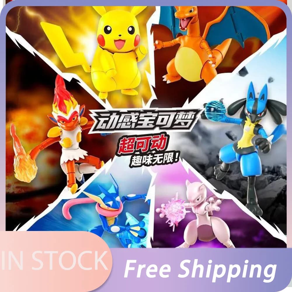LDCX Mewtwo Charizard Greninja Anime Figure Lucario Infernape Action Figure Modelli Mobili da Collezione Statua Ornamento Giocattoli Regalo