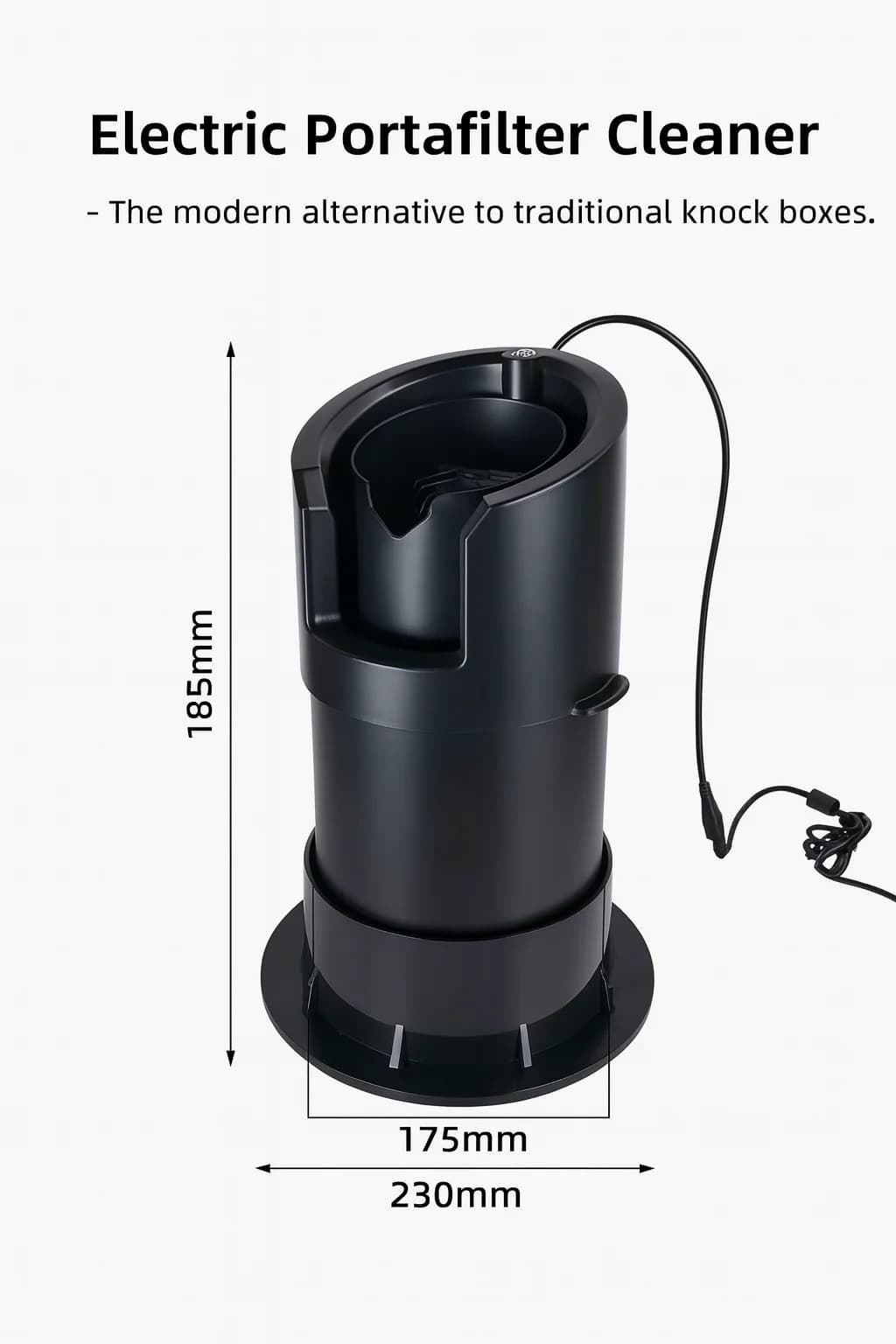 EE1 Electric Portafilter Cleaner Automatic Cleaning Machine Coffee Portafilter Espresso Coffee Knock Box