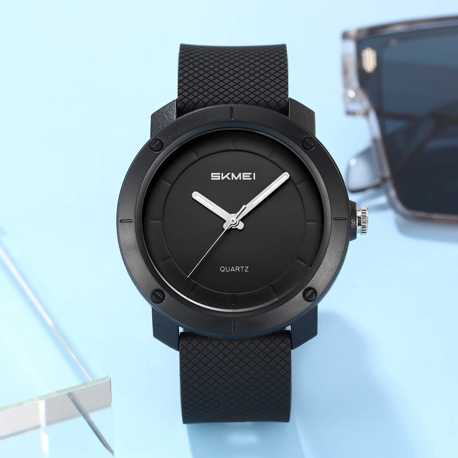 SKMEI 2577 Orologio da Polso al Quarzo, Impermeabile 50M, Orologio da Uomo Elegante e Sportivo, Timer, Decorazione Casual per Outfit Semplice
