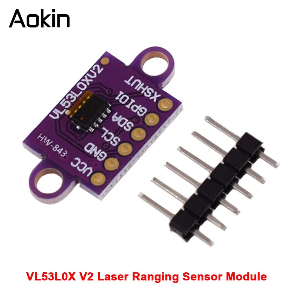 VL53L0X Laser flow sensor with flight time (ToF) Breakout 940nm GY-VL53L0XV2 Laser distance module I2C IIC 3,3 V/5 V for arduino
