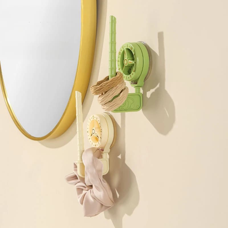 Gancio Girevole a Ventosa, per Parete del Bagno, Senza Foratura, Portaoggetti per Fasce per Capelli, Gancio Portaoggetti per Piccoli Oggetti