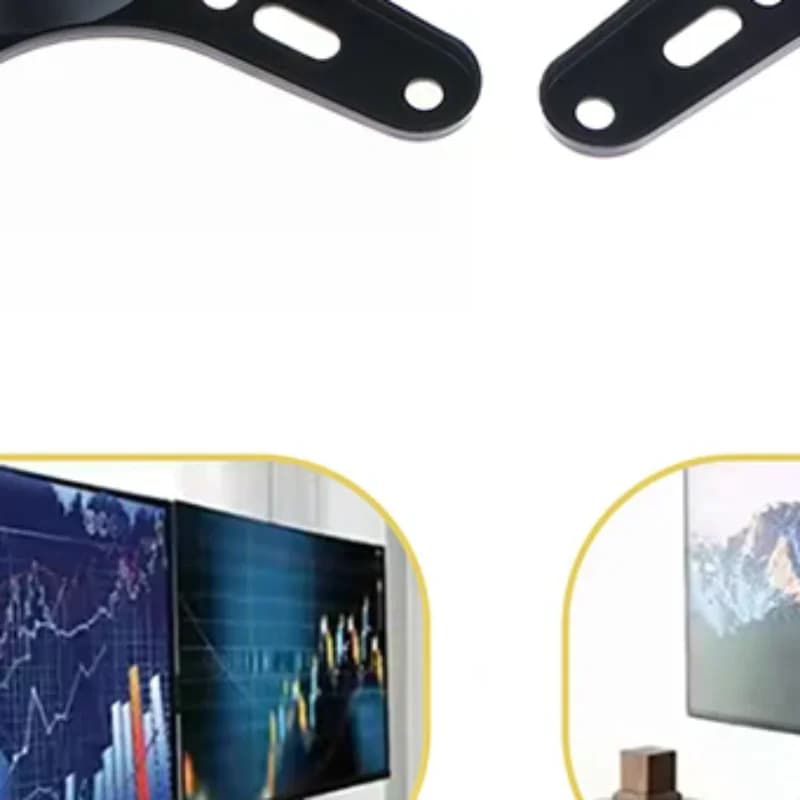 1Set Portable Monitor Mounting Bracket Plate VESA 1/4 Inch Screw Hole To 100x100MM 75x75MM M4 Screw Set Wall Mount Holder
