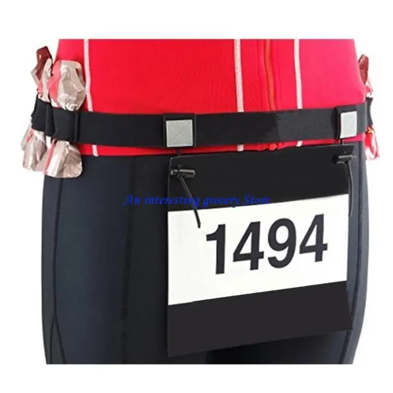652D Running Number Belt Race number belt with reflective gel strip