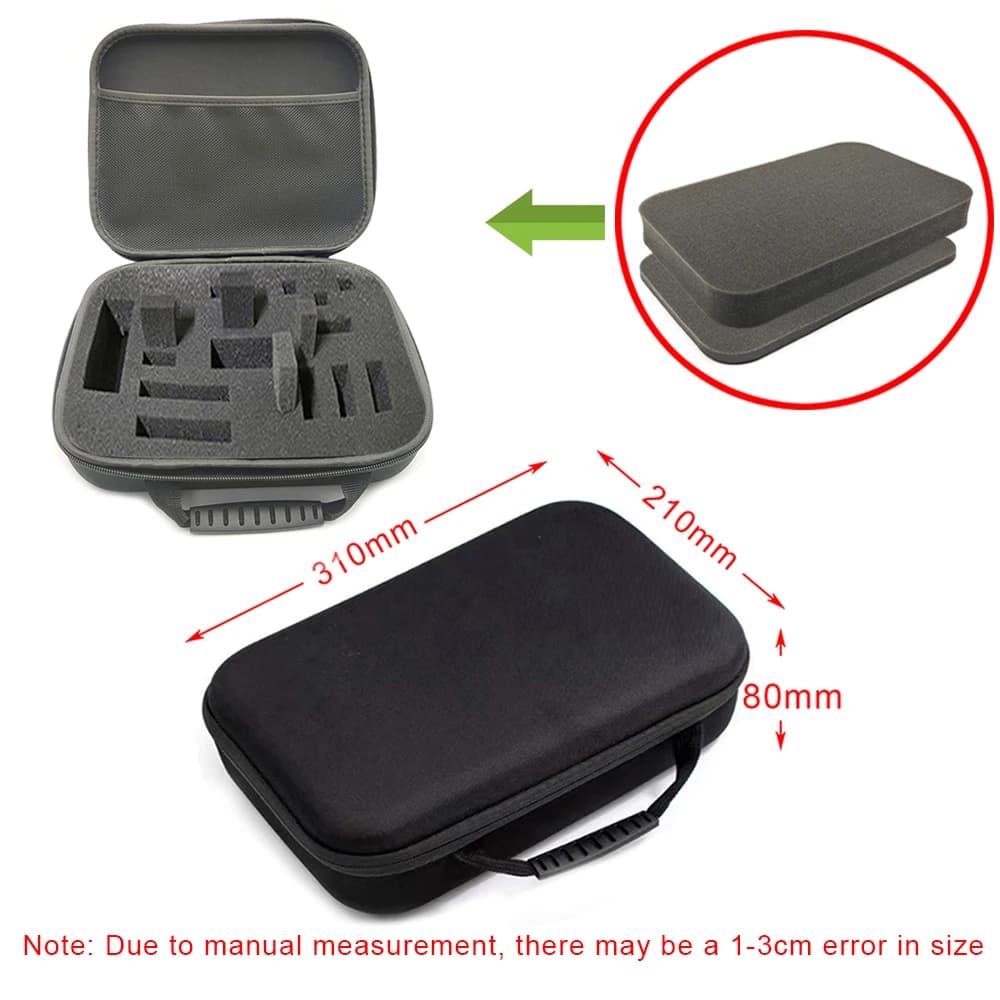 Borsa portaoggetti in schiuma fai-da-te personalizzata con cerniera per accessori da viaggio, custodia antiurto per attrezzi da esterno e fotocamere