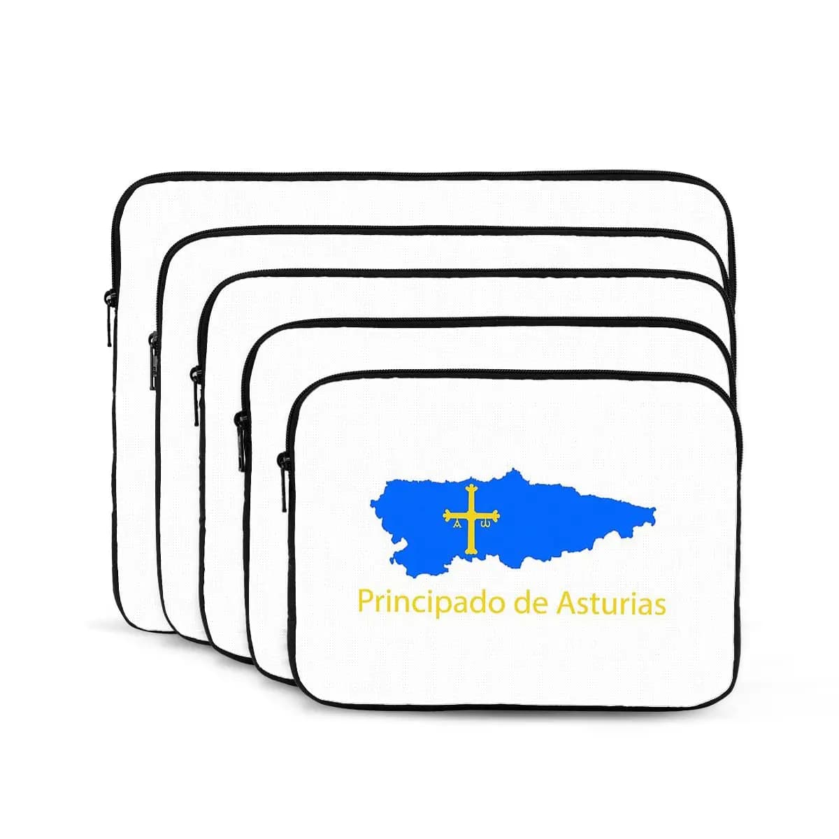 Asturias Flag Notebook Laptop Bag Case Pouch Notebook Sleeve Cover Bag Tablet Shockproof Case Bag