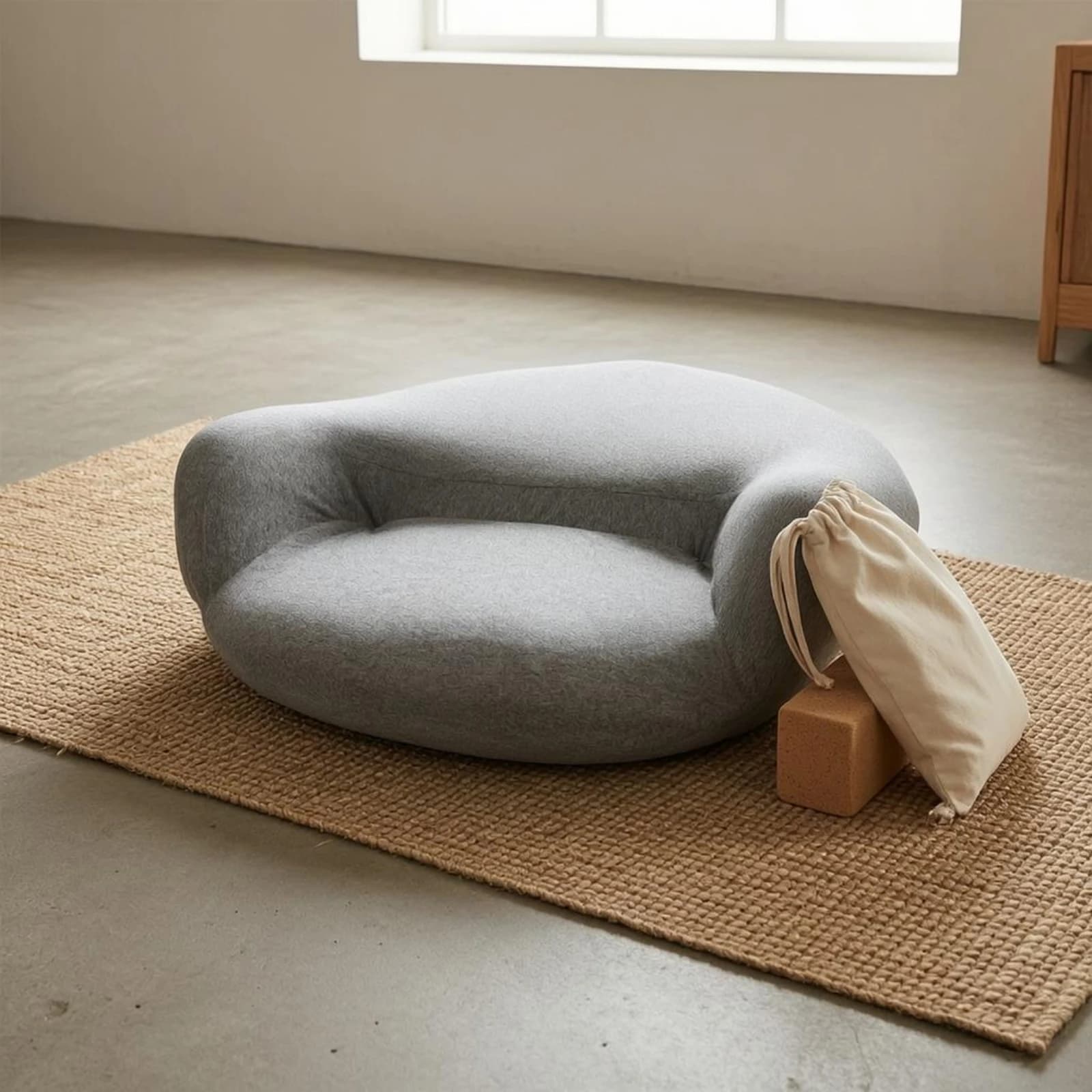 Memory Foam Meditation Cushion Rounded Contoured Meditation Cushion Memory Foam Floor Pillow Comfortable