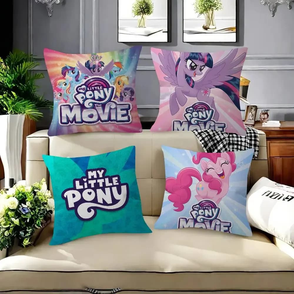 Fodera per cuscino da auto, federa per divano, regalo di Natale, Amime m-m-My Little Pony