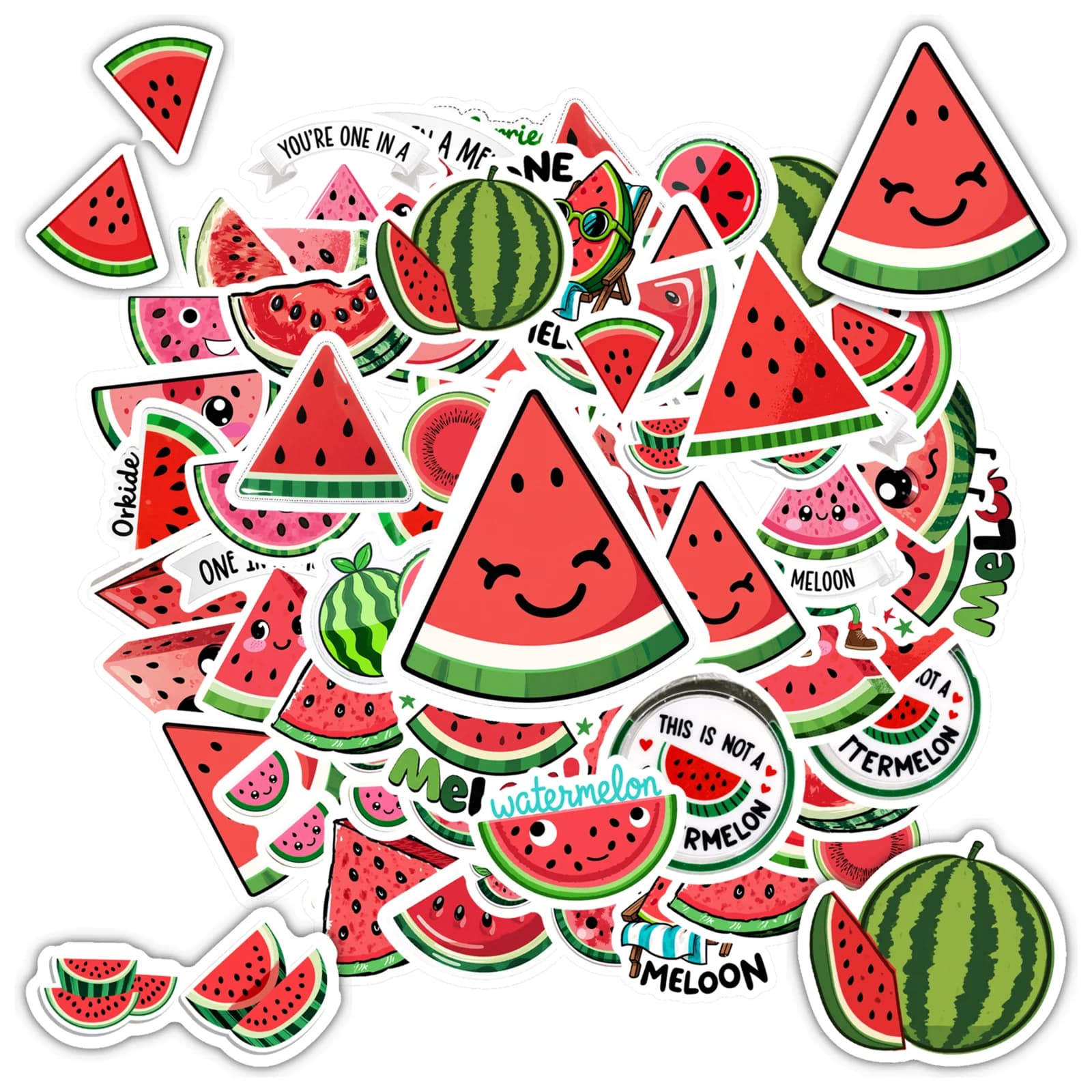 35 pezzi-50 pezzi adesivi frutta cartone animato adesivi frutta anguria giocosa adesivi fai da te per telefono fai da te chitarra laptop notebook fai da te