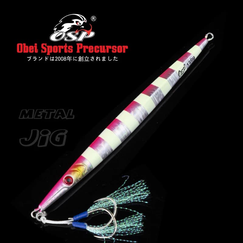 OSP 120-150g Metal Jigging Obei Sea Lure Spoon Wobbler Artificial Glitter Hard Bait per accessori per esche da pesca in acqua salata