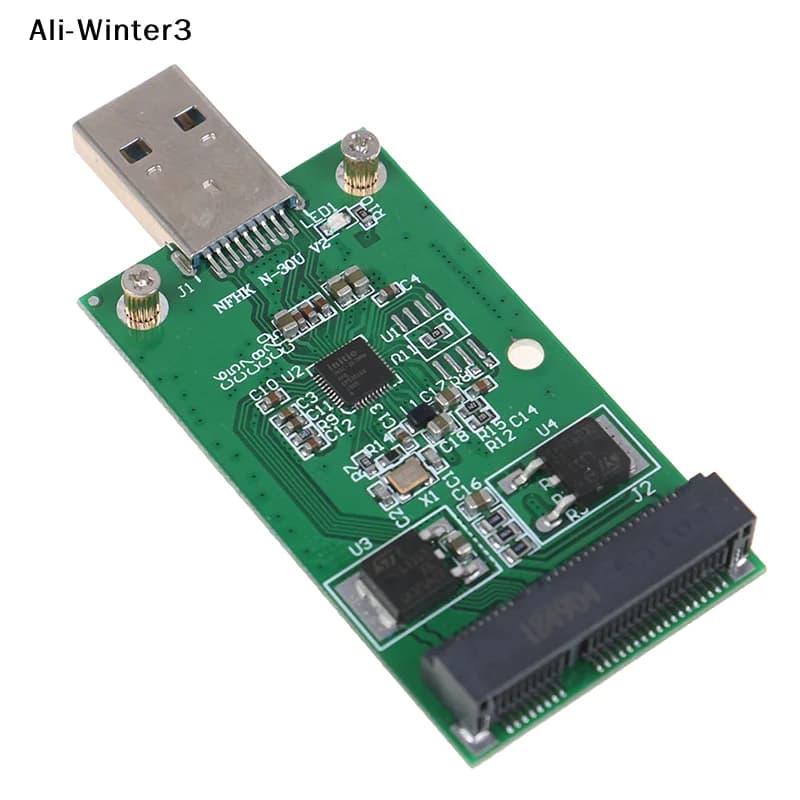 Adattatore Convertitore CCA4-1Pc Mini USB 3.0 a PCIE mSATA per SSD Esterno
